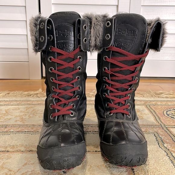 Pajar Canada Garland Warm Waterproof Women’s Sz 7-7.5/EU 38 Faux Fur Winter Boot - Picture 2 of 10